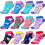 Mepase 12 Paar Zahnsocken für Damen, Zahnarzt, Zahnarzt, Geschenk, Hygieniker, Zahnärzte, Knöchelsocken für Frauen, Mädchen, Zahnarzt, Zahnarzt, Hygieniker, Schule, Student, helle Farbe, Einheitsgröße