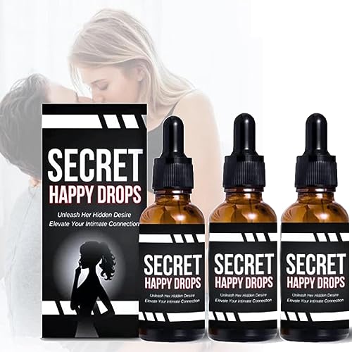 Secret Happy Drops,Libido Boost Happy Hormones Drops, steigern die Sensibilität und das Vergnügen, steigern das Energieniveau, fördern die Entspannung und fördern eine verbesserte Durchblutung (3PC)