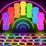 Glow Mind 100 Ultra Helle Knicklichter Party Set für Kinder, Leuchtende Armbänder und Halsketten