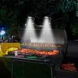 LED-BBQ-Licht, Multifunktionales Grilllicht, Superhell, mit 15 LEDs und 360-Grad-flexiblem Schwanenhals-Smoker-Zubehör