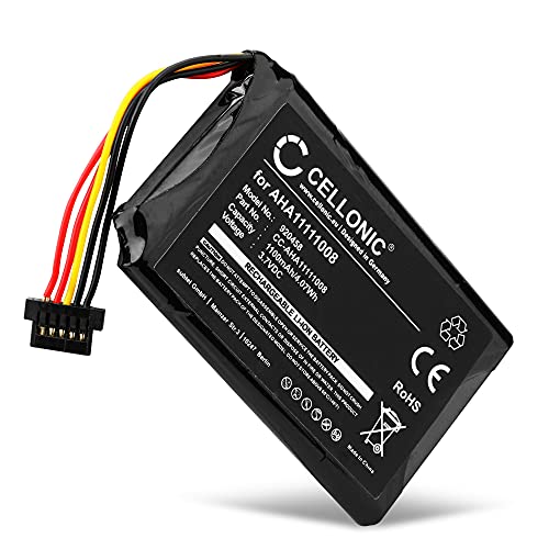 CELLONIC® GPS Ersatz Akku AHA11111008 VFAD VF6P - Ersatzakku für Tomtom Go 6200, Go 6100, Go 6000, Go 5000, Go 600, Go 500 Navigationsgerät 1100mAh Navi Batterie