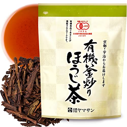 YAMASAN KYOTO UJI Grüner Tee - Hojicha Tee Lose, Japanischer Gerösteter Tee, Natürlich Loose Leaf, Vegan, Koffeinarm, (150g)