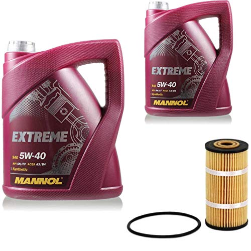 Filter Set Inspektionspaket 10 Liter MANNOL Motoröl Extreme 5W-40 API SN/CF SCT Germany Ölfilter
