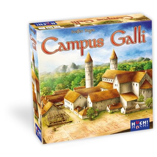 HUCH! | Campus Galli | Strategiespiel | Für 2 bis 4 Spieler | ab 10 Jahren | vom Erfolgsautor Steffen Bogen | Klosterbaustelle in Meßkirch | Mittelalter