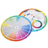 Color Guide Wheel Farbrad, Farbmischrad kreativer Farbmischer für Malerei und Airbrush Farbmischscheibe Design Farbmischtabelle Farbräder