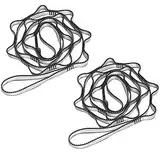 KIKIGOAL 2pcs Daisy Chains Nylon Starke Kletterriemen Verstellbare Klettergurte Climbing Seil Starke Daisy Chain Für Outdoor Sport Camping (Grau, 180cm)