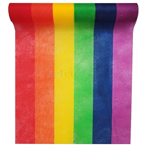 Santex Tischläufer Regenbogen Rainbow 30cmx5m