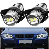 AUTOXBERT 2 Stück LED Angel Eyes für BMW E90 E91, 12V 6000K Angel Eyes Halo Ring Weißes Licht Hohe Helligkeit