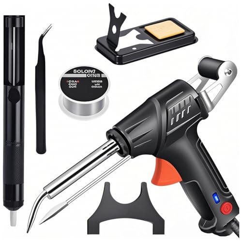 CAJUCA Intern Beheizte Industrielle Laserschweißwerkzeuge, Automatisches Kabelgebundenes Handlaserschweißgerät, Interne Lötkolbenheizung, for Industrielle Heimwerker(Black)