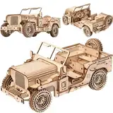 Little Story Holz Puzzle 3D Pädagogisch Do it Self Für Kinder Erwachsene Sammlerstück (Militärfahrzeug)