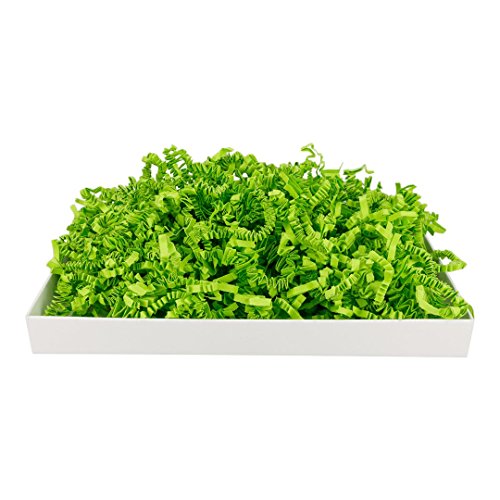 SizzlePak 066, Limette Grün, Füllmaterial und Polsterpapier zum Füllen, Polstern, Ausstopfen, Dekorieren von Geschenk-Verpackungen, Deko - 1 kg