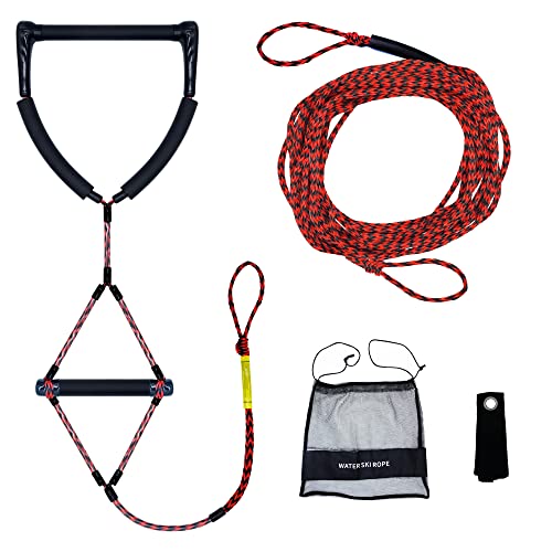Cyberoctopus Schwimmendes 2-teiliges Wasserskiseil und Griff Combo 23m/75Ft