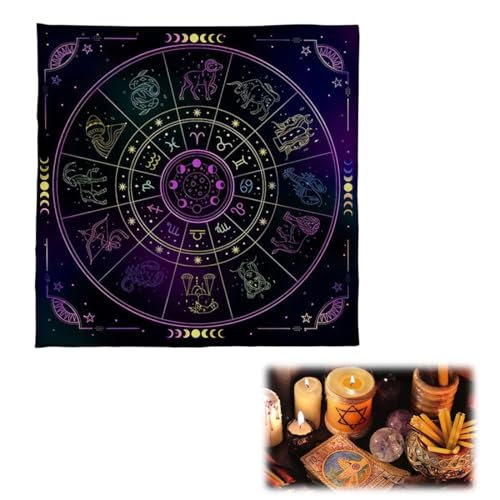LONZIKP Altar Zubehör Tarot-Tuch aus Samt Altartuch für Rituale Esoterik Zubehör Samttuch für Tarotkarten & Pendel