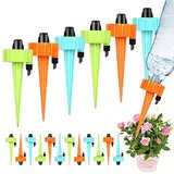 18 Stück Automatisches Bewässerungsset, Einstellbar Bewässerungssystem Garten für Blumen und Topfpflanzen, Instellbar Einfaches Zum Gießen, Wasserspender für Pflanzen mit Steuerventilschalter