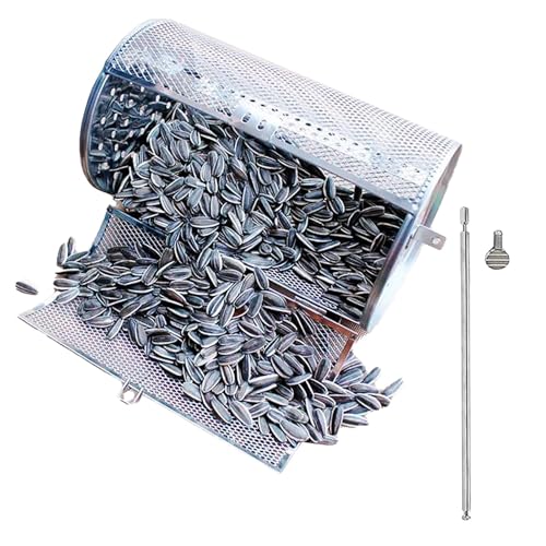 BBQ rotierender Korb - 360 ° Rotisserie Tumbler für Raucher & Grills | Hochleistungskorb aus Edelstahl, verstellbarer rotierender Kochkorb für Fleisch, und perfekte Grillergebnisse