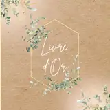 Livre d'or: Kraft, Eucalyptus | Mariage, EVJF, Retraite, Baptême, Fête, Anniversaire, Gîte, Location saisonnière | 100 pages vierges à remplir