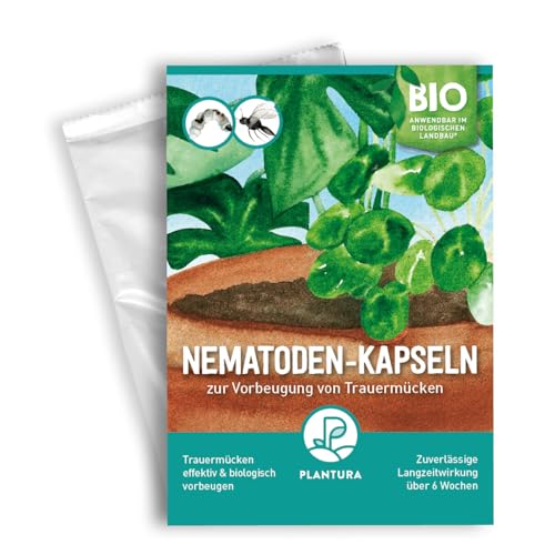 Plantura Nematoden-Kapseln zur Trauermücken-Prävention, Nützlinge, 200 Kapseln für 20 Pflanzen