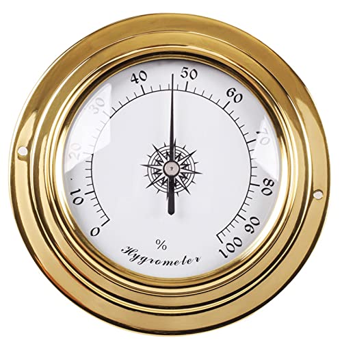 Zeizafa Wandmontiertes Barometer Thermometer Hygrometer Uhr für Uhr Temperatur Hygrometer für Innen Außen Wandmontage Thermometer Wandmontage Hygrometer Wandmontage Barometer Wand