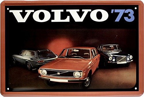 DekoDrom® Blechschild 20x30 cm VOLVO Typen Programm Kult Auto Youngtimer Werkstatt Wand Deko Bar Kneipe Sammler Geschenk FA0704