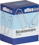 WEDO Büroklammer 32 mm spitz, 100er Pack, glanzverzinkt