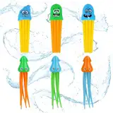 OSDUE Tauchspielzeug Kinder, Pool Spielzeug Kinder, 3Pcs Quallen Tauchspielzeug, 3Pcs Oktopus Tauchspielzeug, Unterwasser Spielzeug für Kinder, Schwimmspielzeug für Tauchtraining Poolparty Schwimmbad