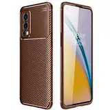 Telefonschutz Compatible with OnePlus Nord 2 Case Anti-Shock Shatter-resistenter Mobiltelefongehäuse, weiche Lederbeschaffenheit Tpu. Ultra dünnes stoßfestes Telefongehäuse, weiche Microfaser-Futterhü
