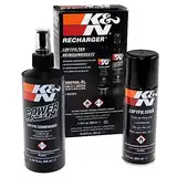 K&N Reinigungsset für Sportluftfilter, Flüssigwaschflüssigkeit und Regenero-Spray für Auto und Motorrad, Wartung Öl und Reinigungsmittel KN 99-5003