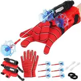 SOLPURE Launcher Handschuhe, 2 Set Spider Launcher Handschuh, Launcher Spielzeug, Held Launcher, Cosplay Glove Launcher, Handgelenk Spielzeug Set, ein Geschenk für Fans