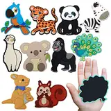 SUPINEEDO Kühlschrankmagnet für Kleinkinder 1-3, Full Back Magnetic Rubber Cute Animals Kühlschrankmagnete für Kinder Magnete für Kühlschrank Kleinkind Magnete für Kühlschrank Baby Educational Toy