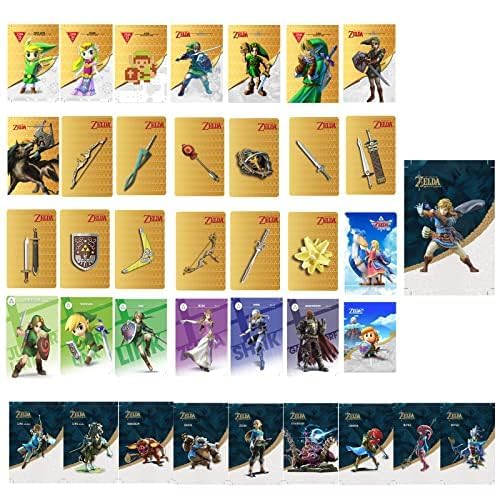 38Pcs NFC Cards Compatible With Tears of the Kingdom/Breathe of The Wild skysword botw link NFC Compatible Switch Wii U Games