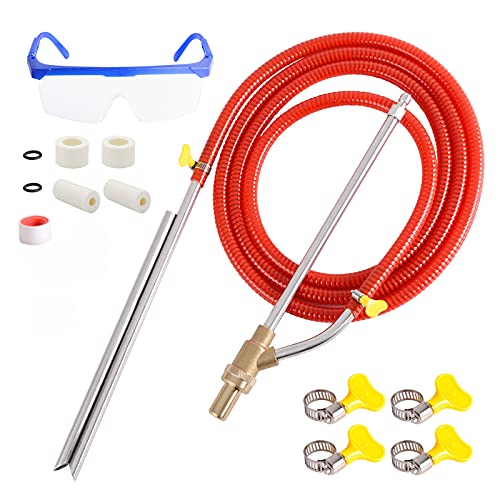Rdutuok Hochdruckreiniger Sandstrahl-Set Nass-Sandstrahl-Kit für Hochdruckreiniger mit düsen-Spitzen, schützt Gläser, 0,6 cm (1/4 Zoll), Schnelltrennung bis zu 5000 PSI