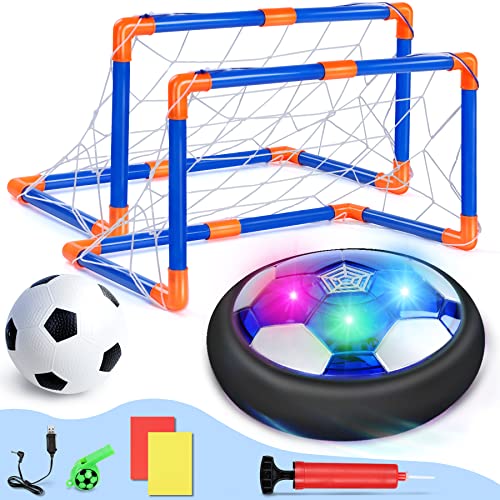 lenbest Fussball Kinder Spielzeug Set - Air Power Fußball - Fussball Geschenke Jungen | Kinder Fußballtore - Indoor Fußball Spielzeug - Spielzeug Kinderspielzeug ab 3 4 5 6 7 8 9 10 Jahre Jungen