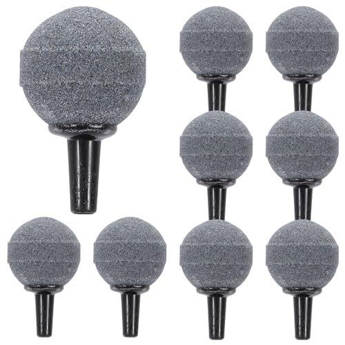 TianqqYongyong Aquarium-Luftblasen-Diffusor, leiser Belüfter, Teich-Sauerstoffgeber, für Luftpumpe, Aquarienteich (20 mm), 10 Stück