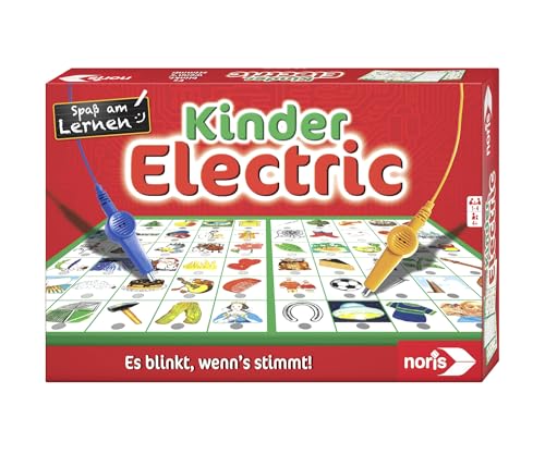 Noris 606013702 Kinder Electric Der Lernspiel-Klassiker, Was Passt Zusammen, Es Blinkt, Wenn's Stimmt, Ab 4 Jahren