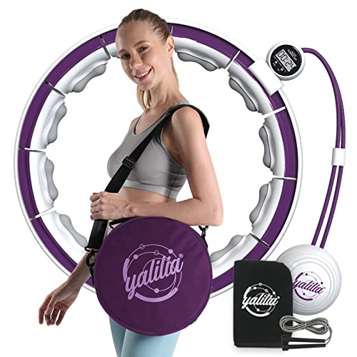 Smart Hula Hoop Reifen Erwachsene mit zähler hullahub Reifen zum abnehmen Hoola Hoop, passend für Taillenumfang unter 120 cm sportgeräte zuhause Fitness hulahoop abnehmen geräte Timer