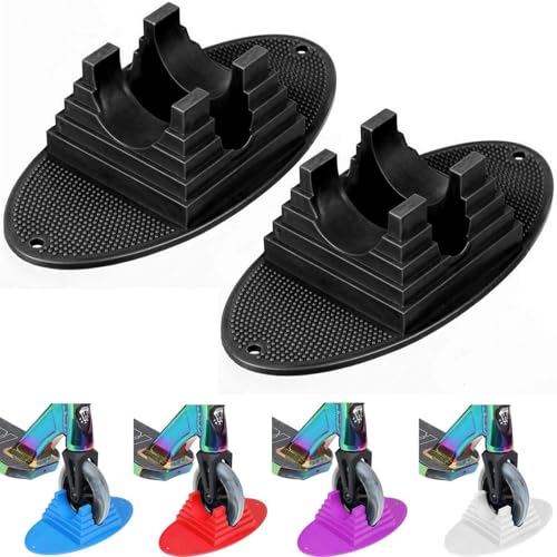 VOKUL Universal Scooter Stand mit Extra Stabiler - Passend für Pro Scooter/Trick Scooter/Stunt Scooter und die meisten großen Scooter mit 90mm bis 120mm Rädern (EIN Paar Schwarz)