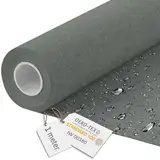 DreamRoots Segeltuch Wasserdicht - Polsterstoff Meterware Flachsimitation 160 cm breit - Wasserabweisender Stoff 220 g/m2 600D - Markisenstoff Wasserdicht Meterware Star Dust 1M
