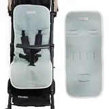 MIMUSELINA Sitzauflage Kinderwagen – Sitzauflage Buggy Sommer Perfekt zum Abdecken von Kinderwagen – aus Baumwolle: Gepolstert und Atmungsaktiv (Waffle Mint)