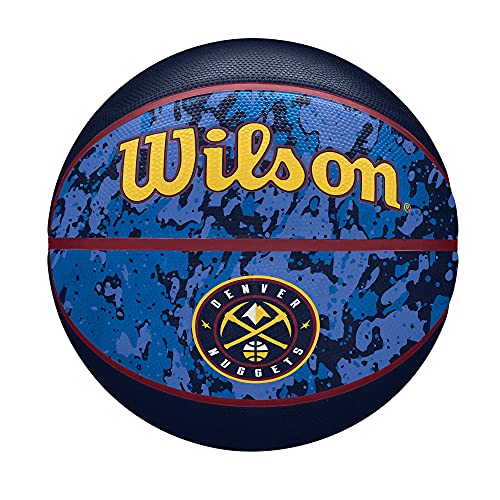 WILSON NBA Team Tiedye Basketball – Denver Nuggets, Größe 17,8–74,9 cm