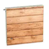 Magnet Heizkörperverkleidung Heizkörperabdeckung Beige Holz 60x60 cm Heizung Abdeckung Verkleidung Magnetische Abdeckmatte Kühlschrank aus Einem Flexiblen Magneten Digitaler Aufdruck
