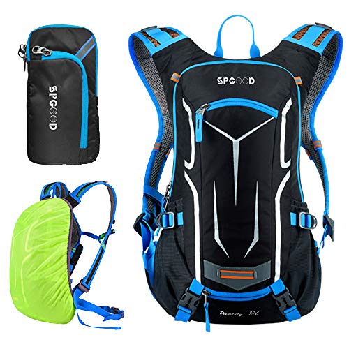 SPGOOD Fahrradrucksack 20L/25L/30L (9 Farben)-Wasserdichter Ultraleicht-für Damen & Herren Multifunktionaler-mit Regenschutzkappe/Helmabdeckung Rucksäcke MTB Rucksack Mountainbike Rucksack