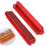 Hot-Dog-Allesschneider – Frisierwerkzeug für Hotdog, Schneidwerkzeug für die Gestaltung von Wurst, manueller Hotdog-Schneider aus Edelstahl | Ergonomische Hot-Dog-Gadgets für Barbec