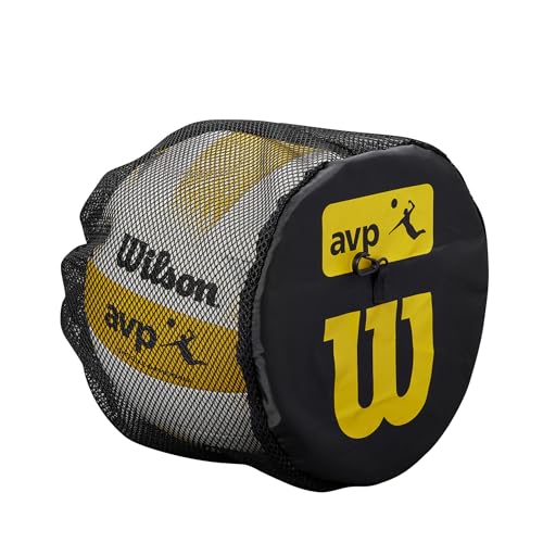 Wilson Unisex-Adult Volleyball Single Ball Bag Einzelne Balltasche, Schwarz/Gelb, Einheitsgröße