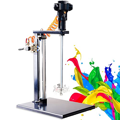 Automatische Farbrührmaschine, pneumatischer automatischer Luft-Farbmischer, Hubrührwerk 5 Gallonen/20 l für Mischmaschine für viskose flüssige Tinten, Farbstoffe und Chemikalien (Scatterplate )