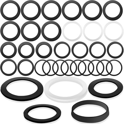 27 Stk Dichtung Waschbecken Ablauf Set, Hydraulische Gummidichtung, Dichtring Siebkorb, Waschbecken Abflussdichtungring, Silikon Dichtungsringe, für Entleerungsventile, Badewannen (5 Stile)