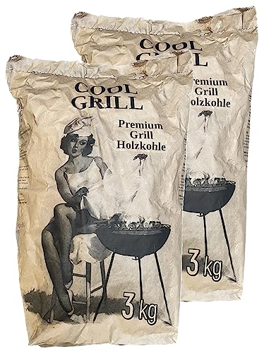 H-O Cool Grill Premium Grill Holzkohle 6kg (2x3kg)
