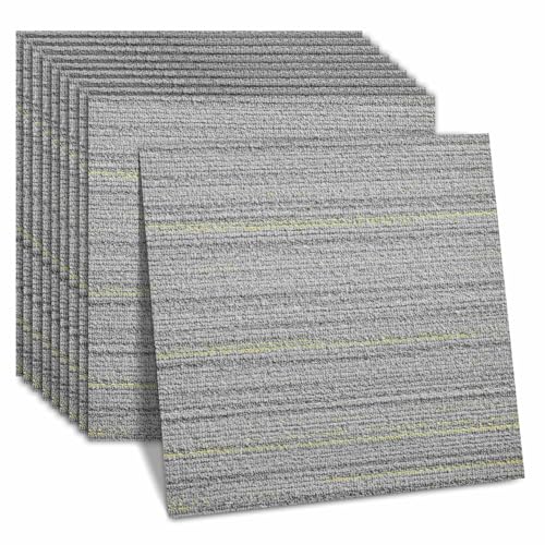 Vsmile Vinyl-Bodenbelag zum Abziehen und Aufkleben, selbstklebende Bodenfliesen, 30,5 x 30,5 cm, DIY-Bodenbelag für Büro, Küche, Wohnzimmer, 36 Stück