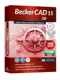 BeckerCAD 15 - 2D CAD - Software und Zeichenprogramm für Architektur, Maschinenbau, Modellbau und Elektrotechnik - 100% kompatibel mit AutoCAD für Win 10, 8.1, 7