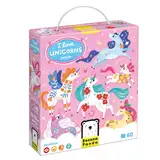 I Love Unicorns Puzzle 4+, 60 Teile Lernpuzzle für Kinder 4+, Bodenpuzzle Einhörner