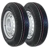 2 Kompletträder für Anhänger 155/80R13 84N mit Felge 4x100 4Jx13 ET30 | Reifen | Rad | Set